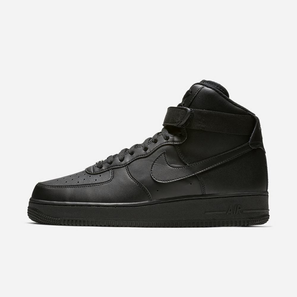 Sneakers Nike Air Force 1 '07 High Noir 0246-159 Black/Black/Black Homme | YOD-46595884